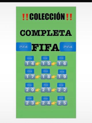 lote 12 juegos de FIFA PS4  
5️⃣0️⃣€