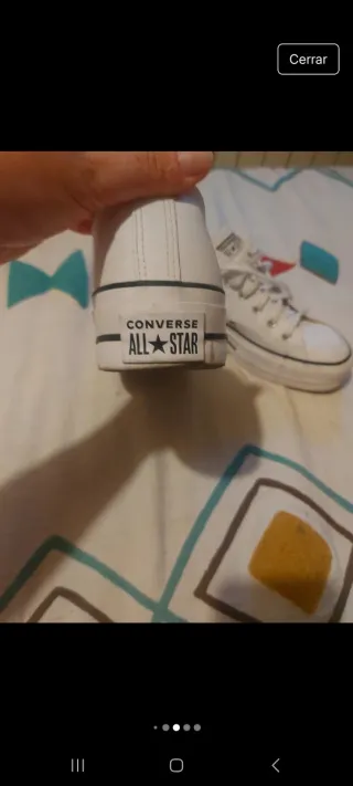 Zapatillas Converse Blancas plataforma Mujer Talla