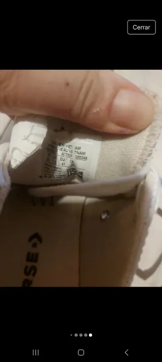 Zapatillas Converse Blancas plataforma Mujer Talla