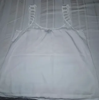 Top Massimo Dutti blanco