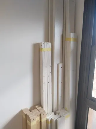 Letto a castello in legno bianco Ikea Mydal