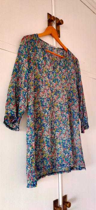 Blusa SPR floral azul