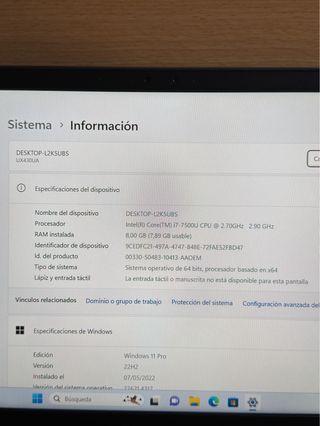 Asus NoteBook UX430U i7 / 8GB / 256GB