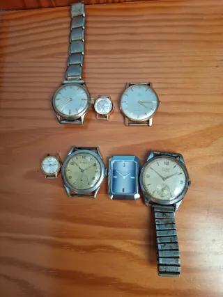 Lote de 7 Relojes Vintage.
