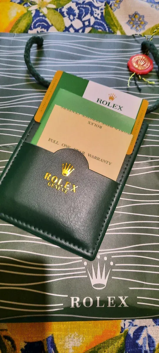 Portacarte Rolex Verde