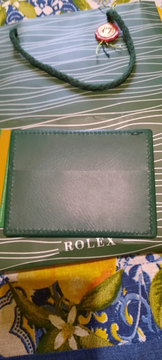 Portacarte Rolex Verde