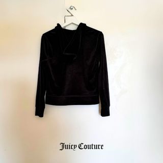 Juicy Couture Velour Black Rhinestone Original Y2K