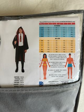 Disfraz Aprendiz de Mago Talla M (amplio)