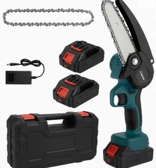 Motosega Sega 6 pollici ad Olio 2 Batterie 2025