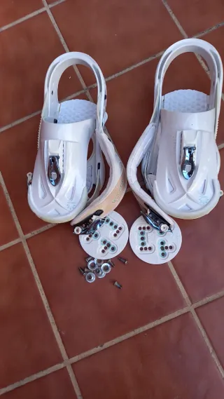 Fijaciones Snowboard Burton Blancas