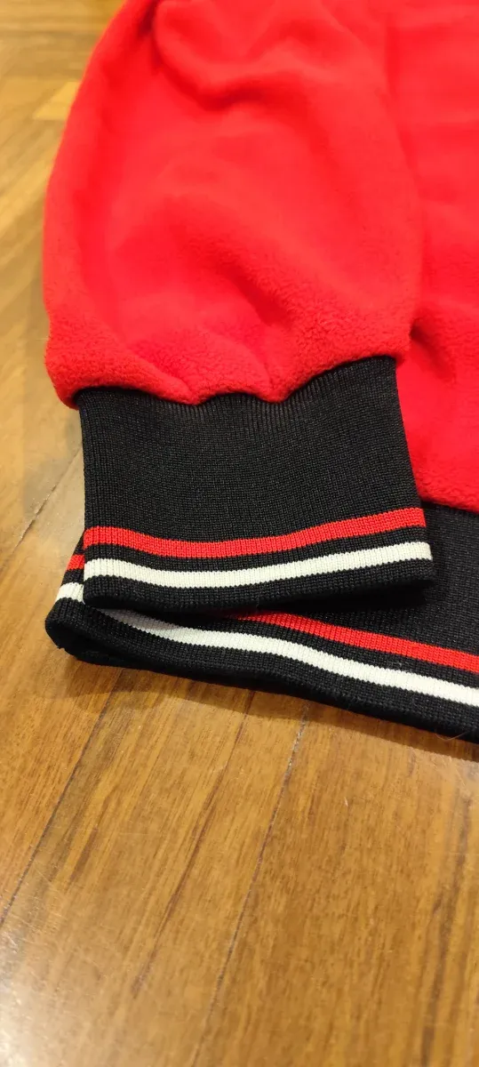 Felpa North Sails rossa con zip