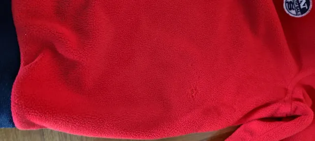 Felpa North Sails rossa con zip