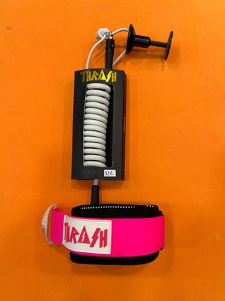 Leash Bodyboard Thrash Pink/White