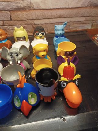 Set 9 Mini Coppette Gelato vari personaggi cartoon