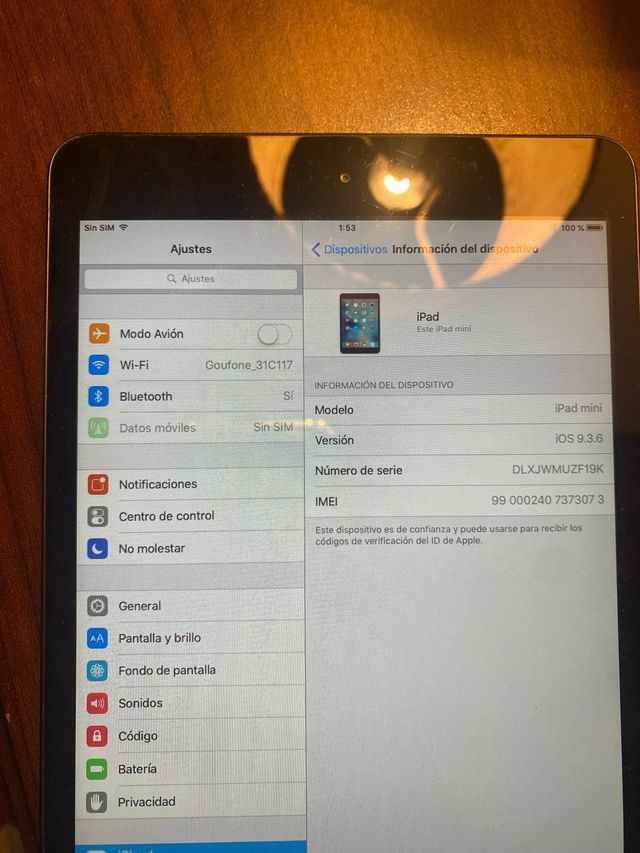 iPad Mini 1ª Gen Negro