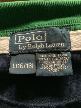 Polo Ralph Lauren Blu/Verde Taglia L nuova .