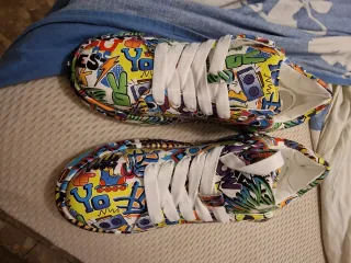 Zapatillas deportivas con estampado graffiti numer