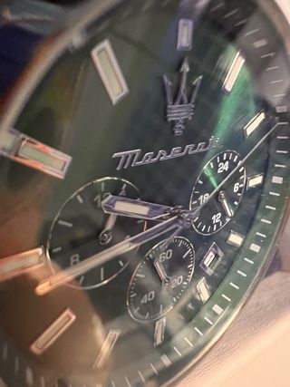 Reloj Maserati Verde y Plateado