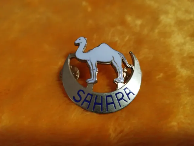 Spilla Sahara in oro smaltato bianco