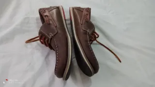 Zapatillas de cuero marrón talla 43