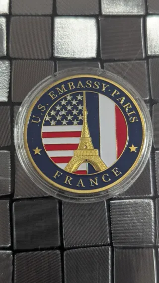 monete: Ambasciata degli Stati Uniti in Francia