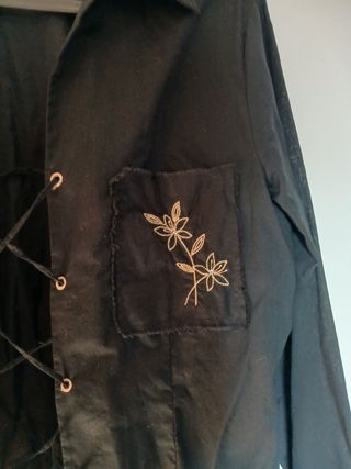 Blusa negra 100% algodón 
