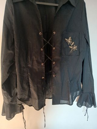 Blusa negra 100% algodón 