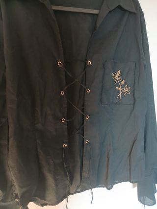 Blusa negra 100% algodón 