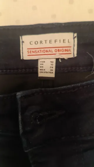 Pantalón vaquero mujer azul oscuro 