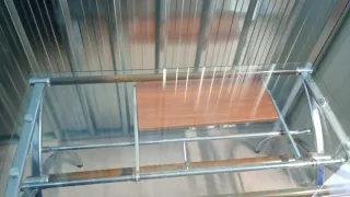 Escritorio cristal oficina metal madera