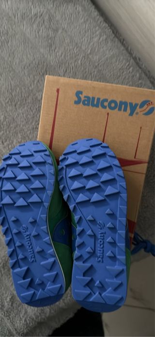 Saucony Jazz Scarpe Verdi e Blu  numero 12 mesi