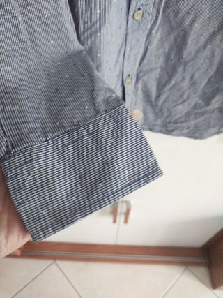 Camicia uomo Benetton blu taglia M
