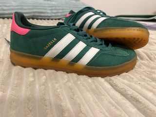 Zapatillas Adidas Gazelle Verde y Rosa