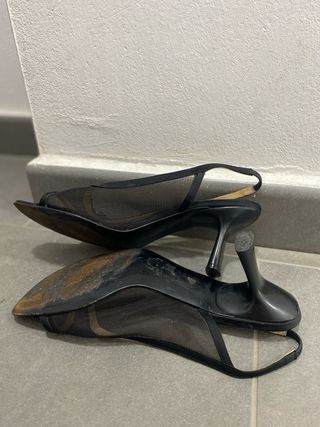 Tacones Nicolas Negro Malla