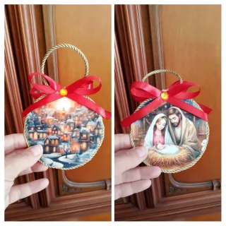 Medaglione Natalizio Natività