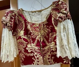 Traje Fallera Valenciana Negro y Dorado