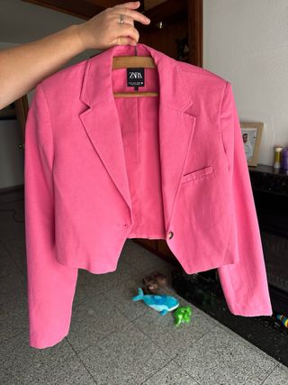 Chaqueta Zara Rosa
