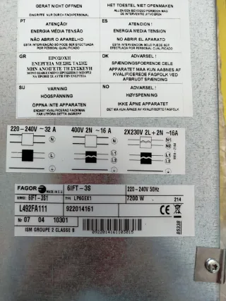 Placa de Inducción Fagor