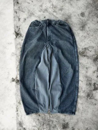 Pantalone baggy pants JNCO style y2k ricamato