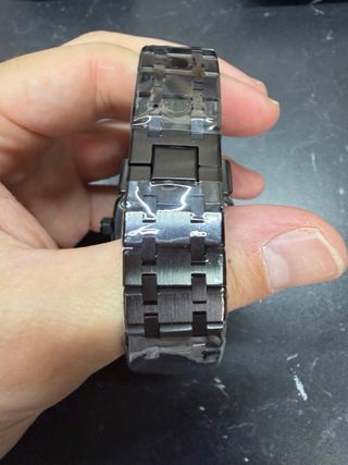 Seiko Mod AP Negro Skeleton Automático 