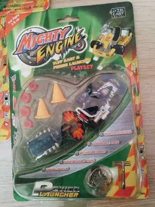 Lote 3 Mighty Engine Power Launcher Carrinhos