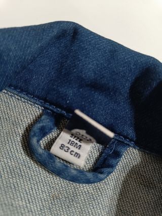 Giubbottino jeans bimbo con patch