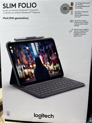 Funda con teclado Logitech Slim Folio iPad 10ª gen