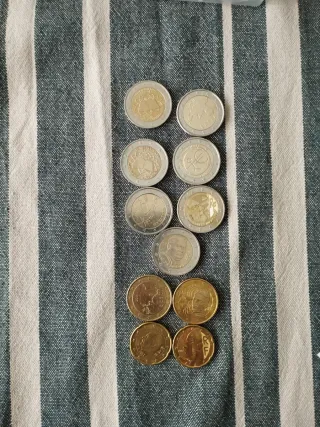 Lote de 11 monedas para Adrián