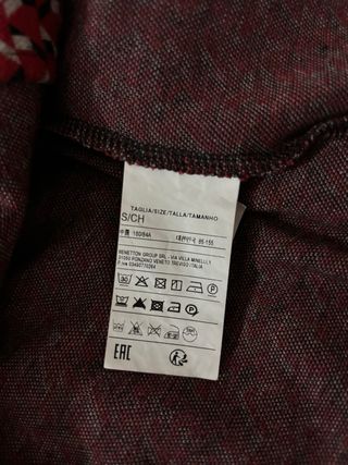 Completo Benetton donna invernale rosso 