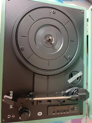 Tocadiscos Prixton VC400 Verde y Negro