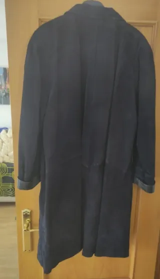 Abrigo de Ante azul marino