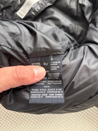 Piumino bimbo 4 anni vera piuma