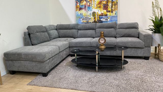 Sofá Gigante Gris Tela