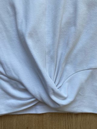 Crop top blanco Zara algodón M